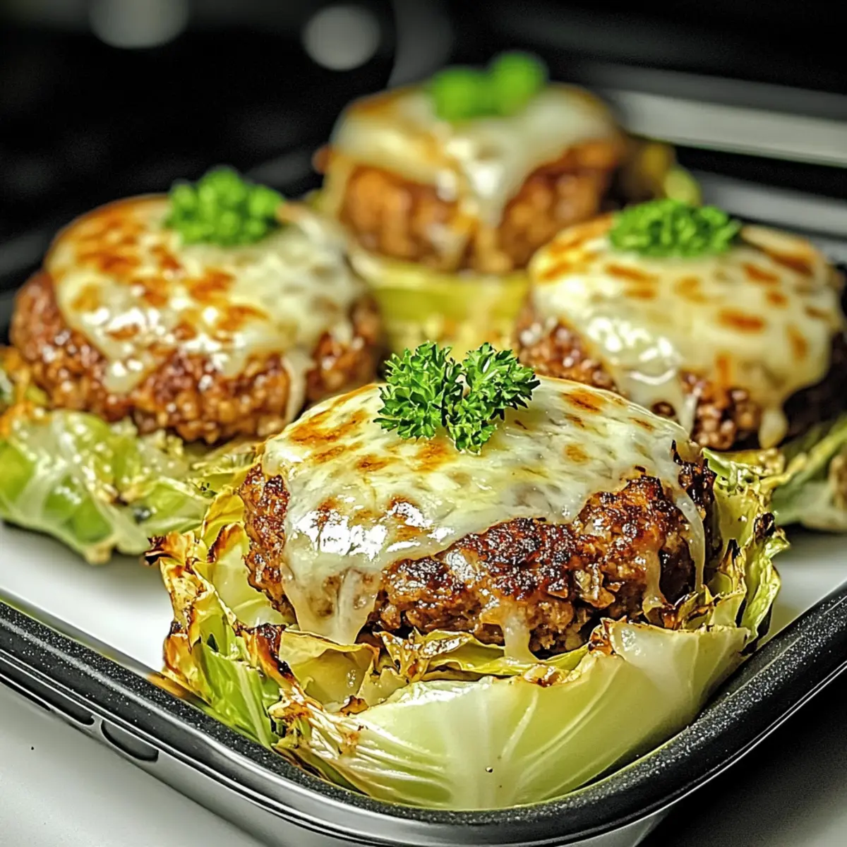 Oven-Baked Cabbage Burgers