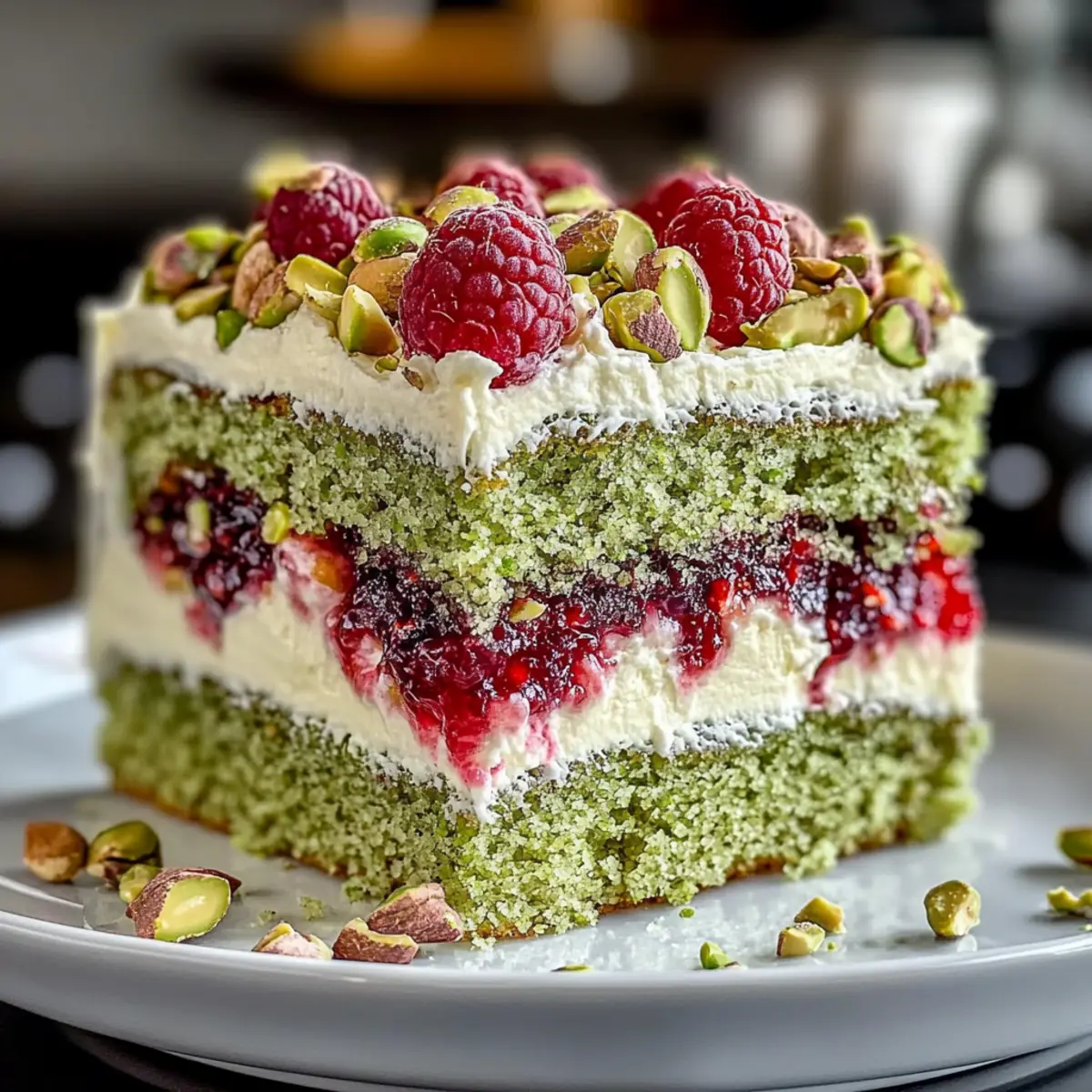 Pista Raspberry Cake Irresistible Pistachio Raspberry Cake for Your Sweet Celebrations