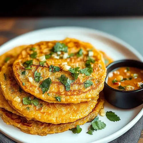 Savory Red Lentil Pancakes