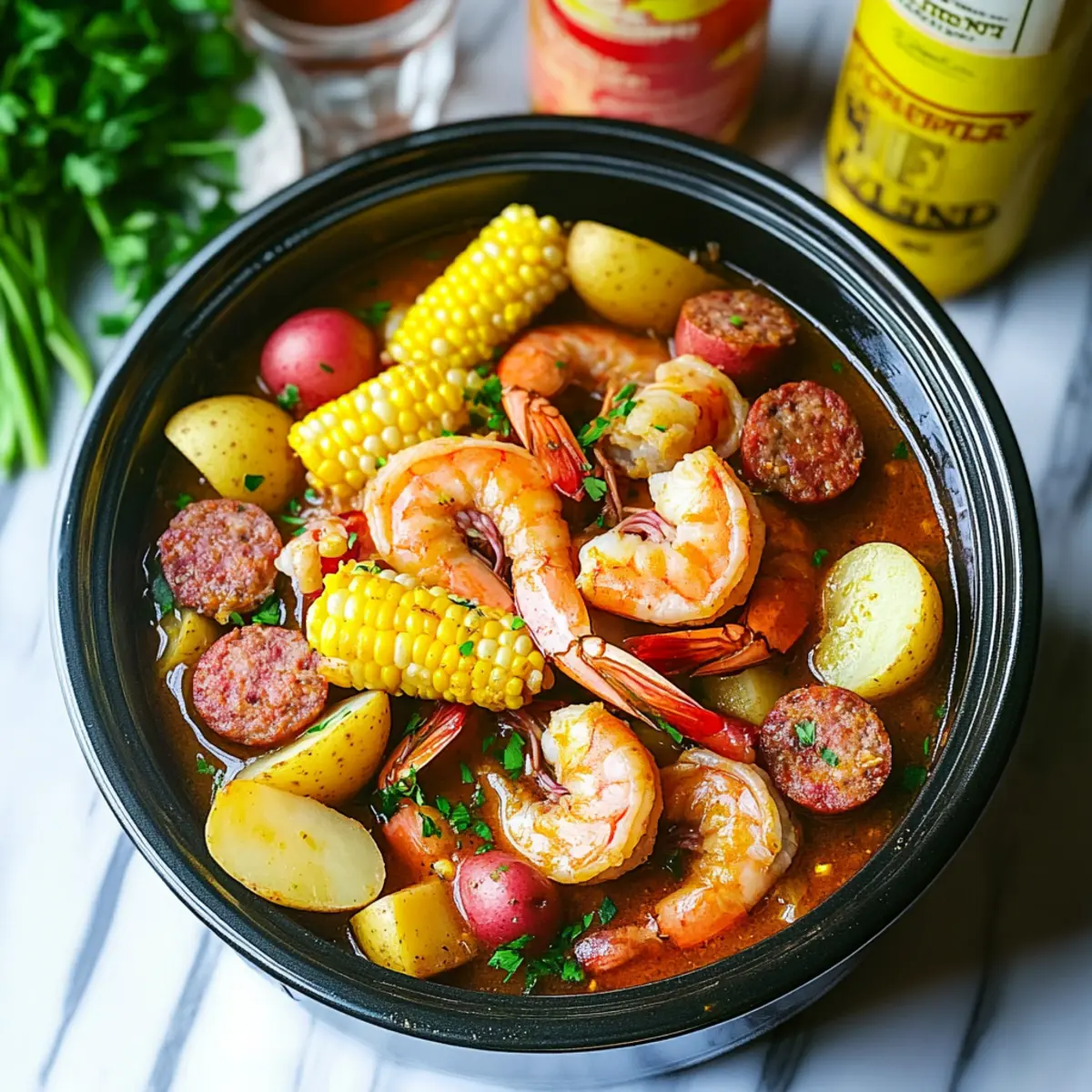 Slow Cooker Shrimp Boil