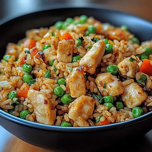Crispy Garlic Chicken Fried Rice