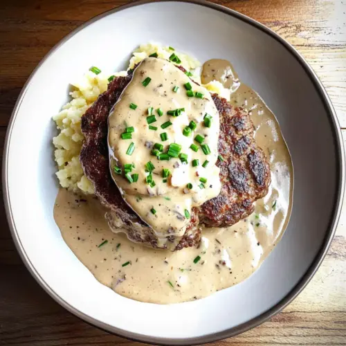 Creamy Whiskey Hamburger Steaks