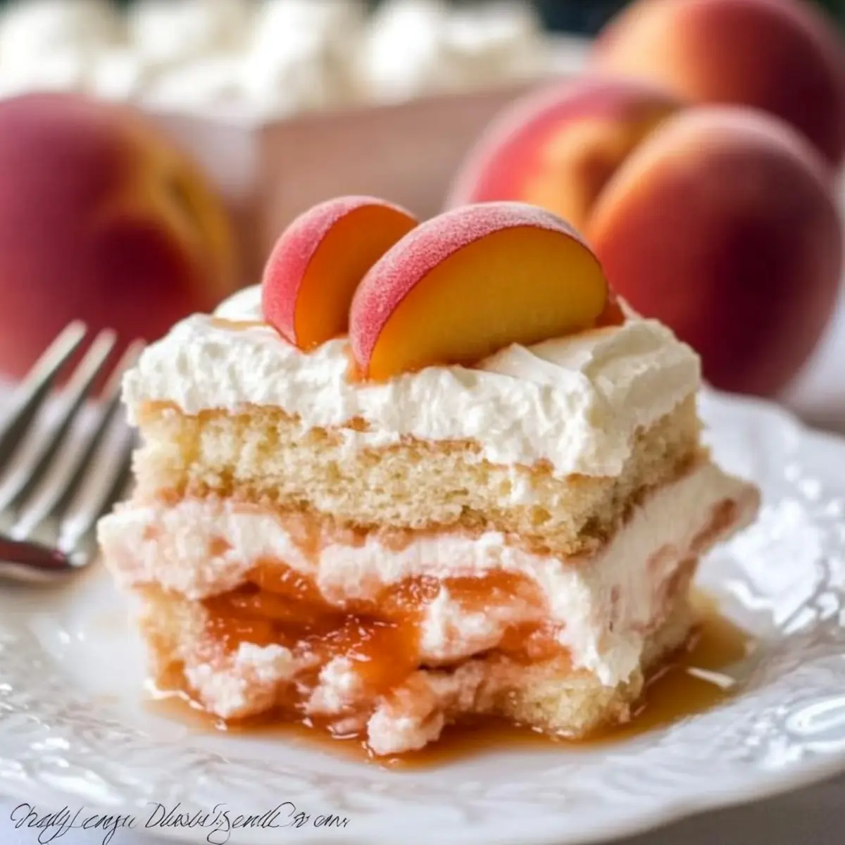 Peach Tiramisu
