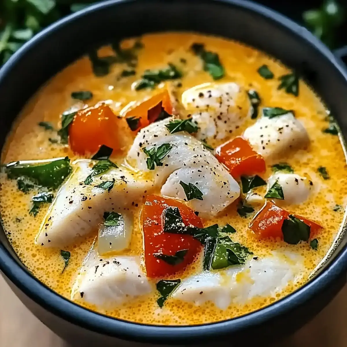 Creamy Coconut White Fish Stew
