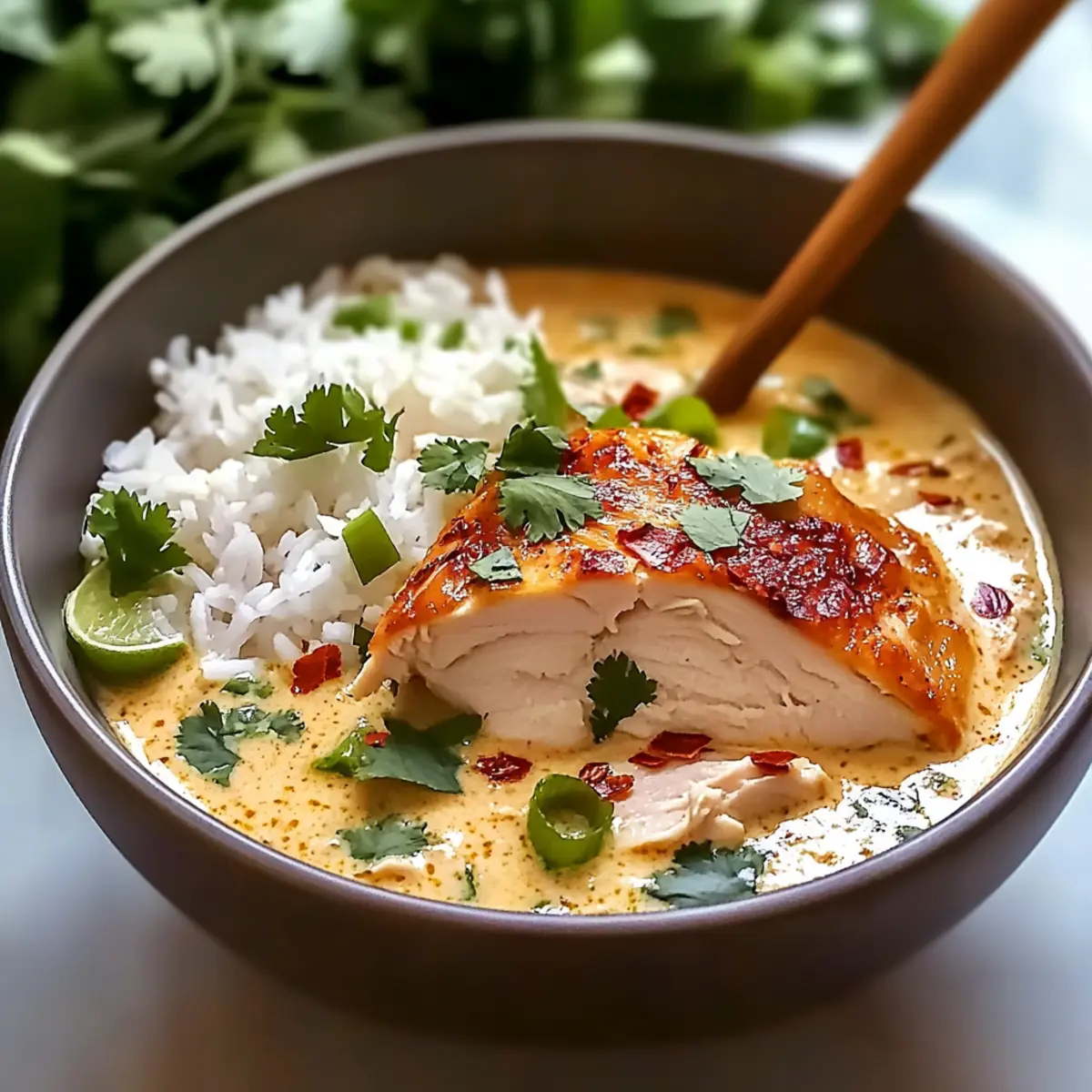 Coconut Chicken Brothy Rice