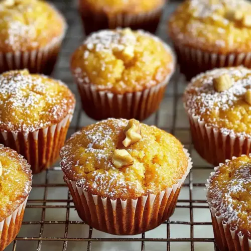 Soft Moist Carrot Muffins