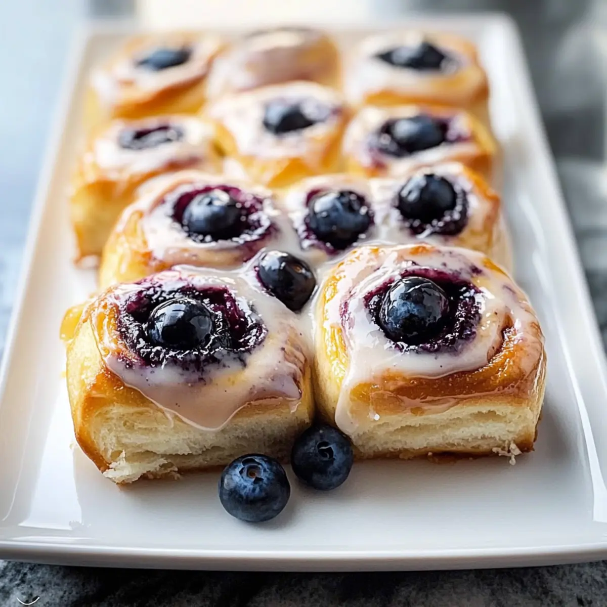 Lemon Blueberry Sweet Rolls