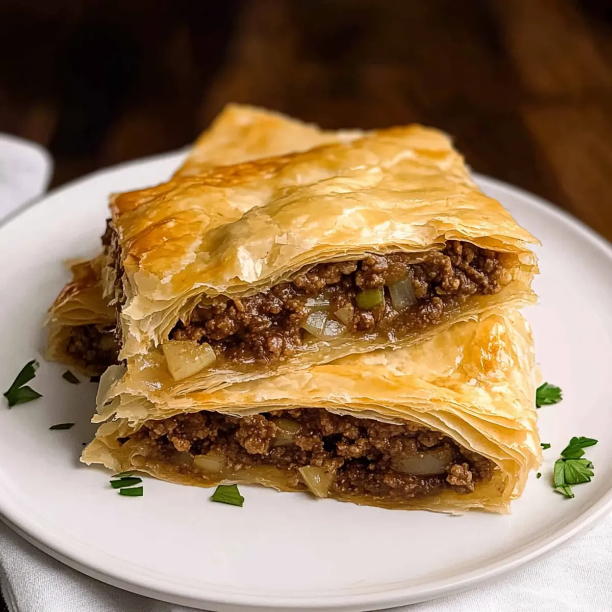Greek Phyllo Meat Pie