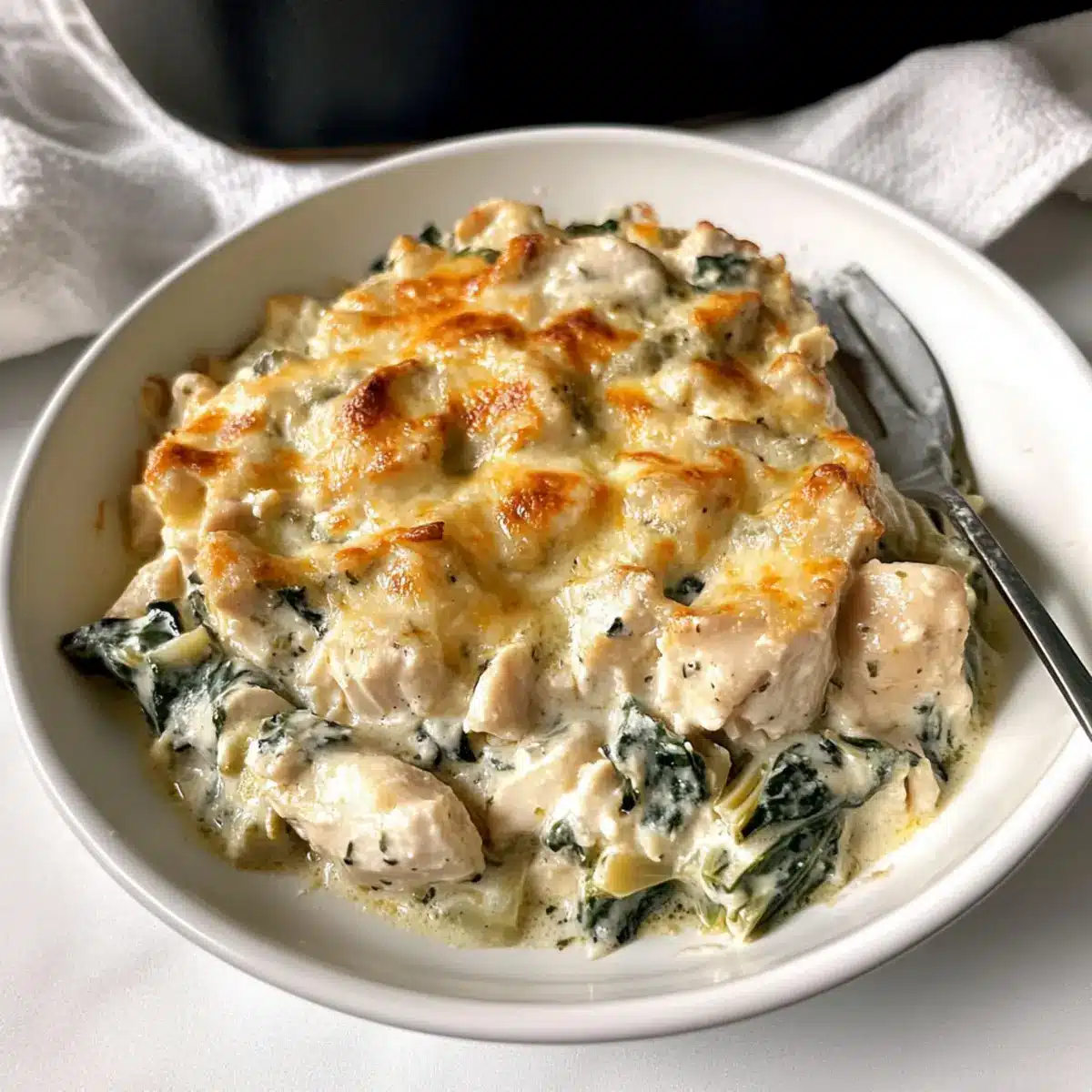 Spinach and Artichoke Chicken Casserole