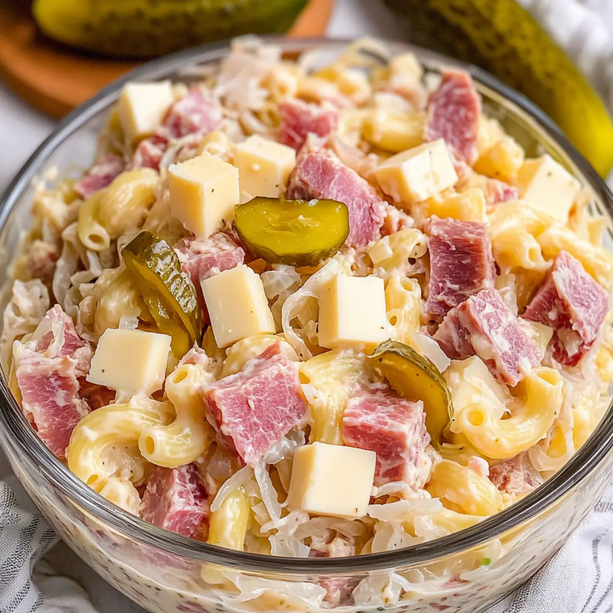 Reuben Pasta Salad: A Creamy Twist on a Classic Favorite 1 57b7fd1f 0e8f 4336 96a2