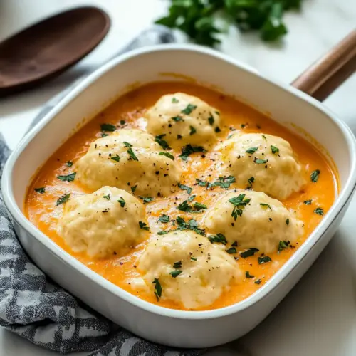 Best Tomato Soup with Cheddar Bay Dumplings