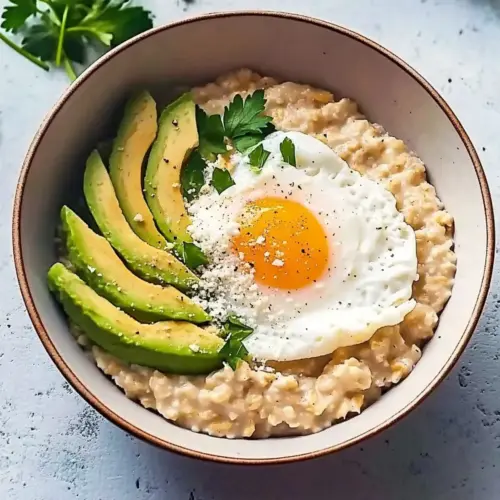 Simple Savory Avocado Oatmeal