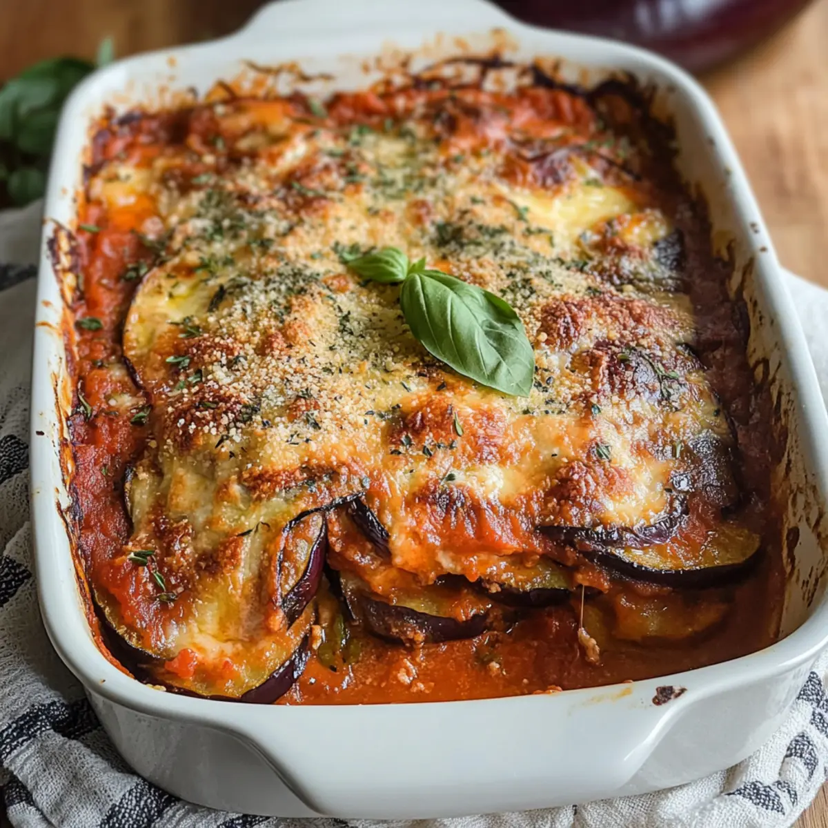Eggplant Tomato Gratin