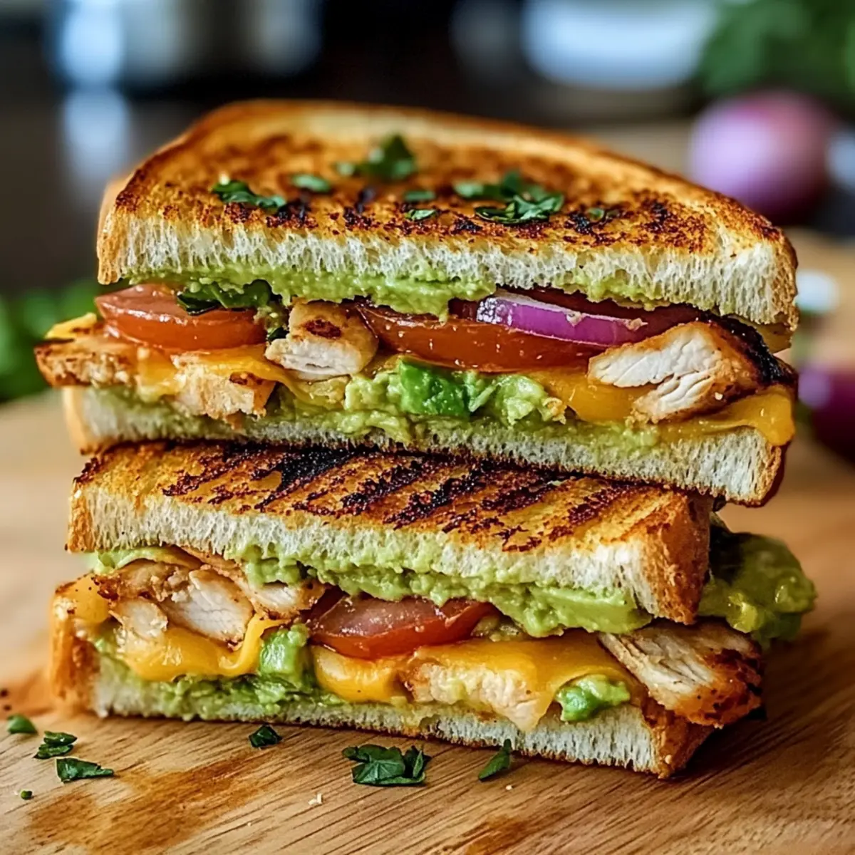Chicken Avocado Melt Sandwich