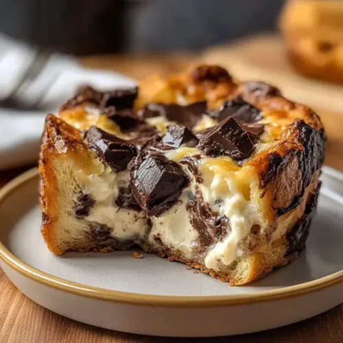 Indulge in Chocolate & Cream Cheese Bread Pudding Bliss 15 Chocolate & Cream Cheese Bread Pudding
