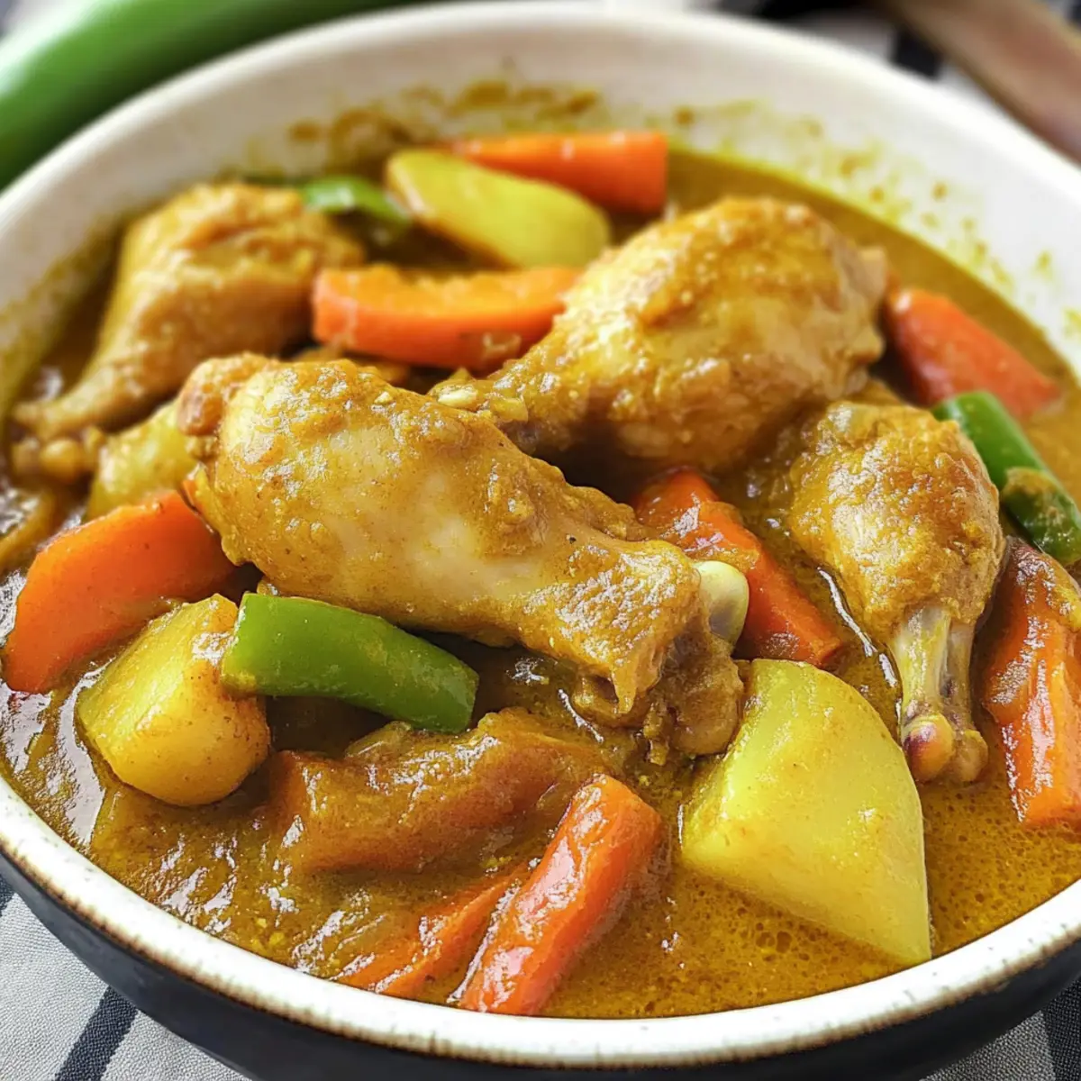 Filipino Style Chicken Curry with coconut milk