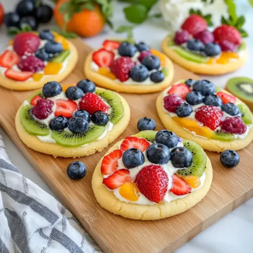 Easter Egg Fruit Pizzas