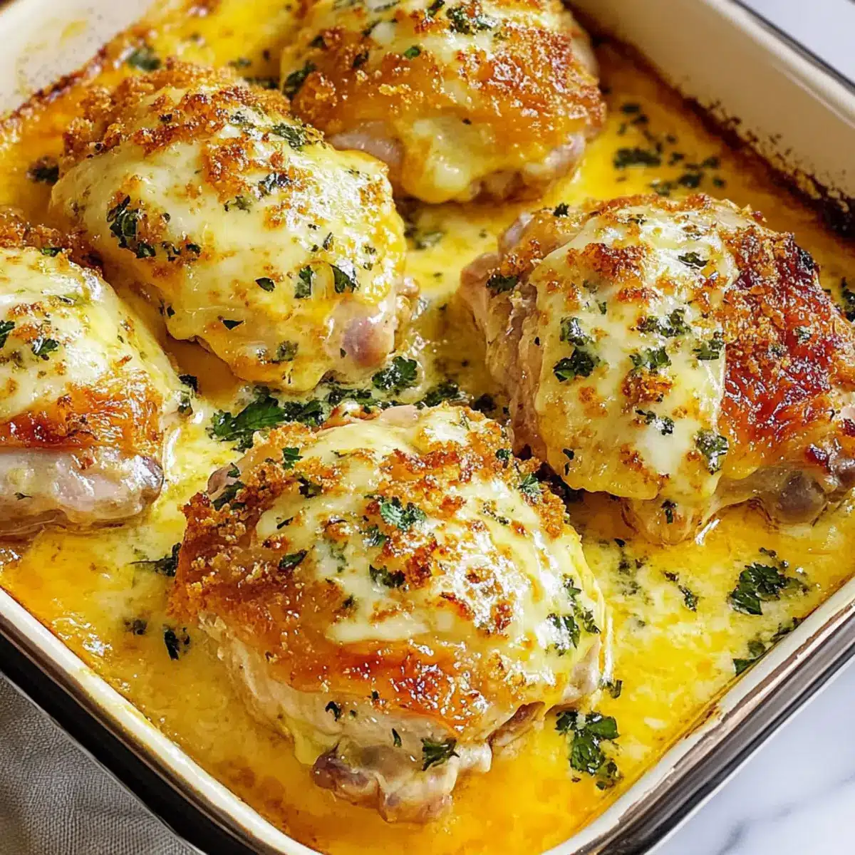 Keto Baked Cheesy Ranch Chicken Thighs