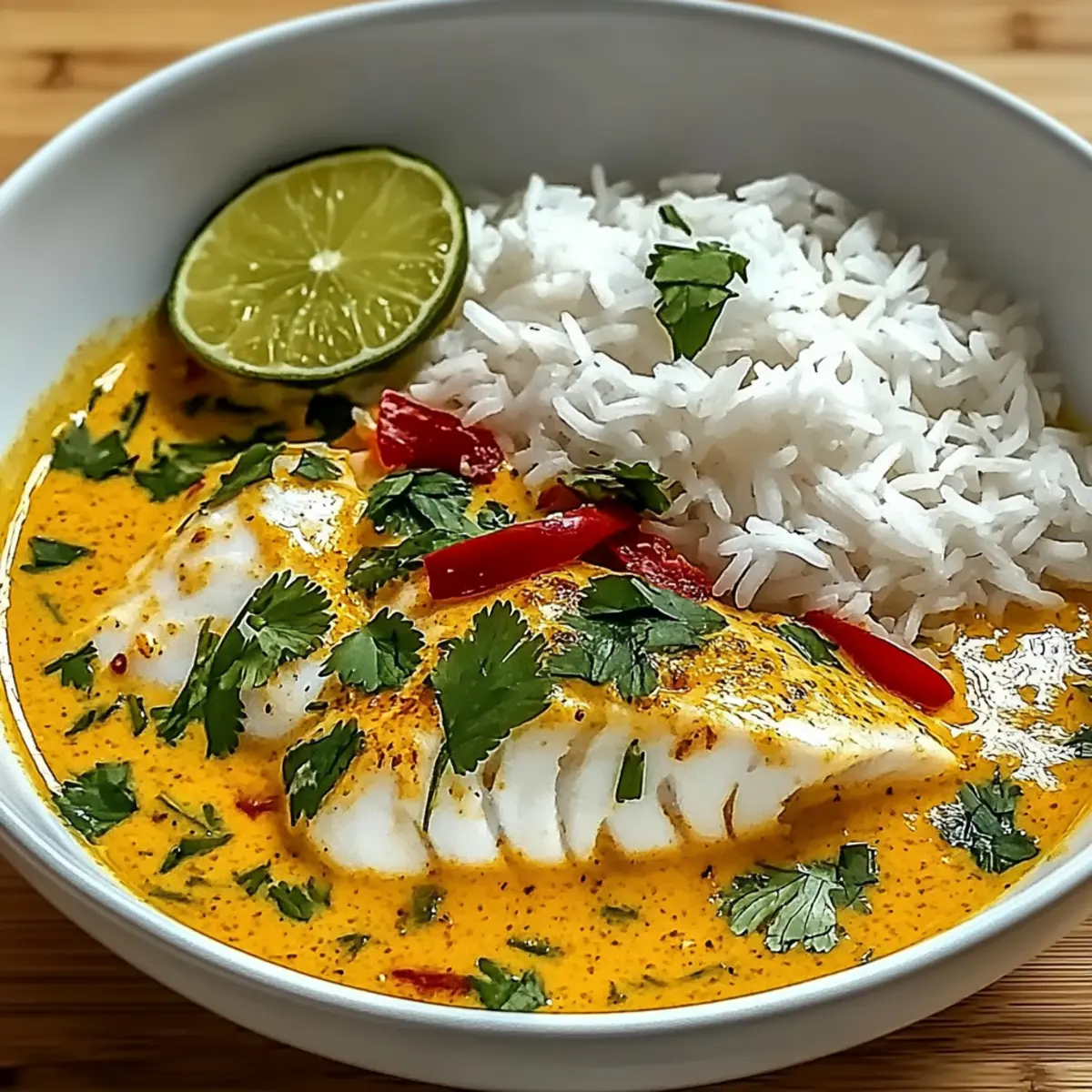 Delicious Coconut Lime Fish Curry