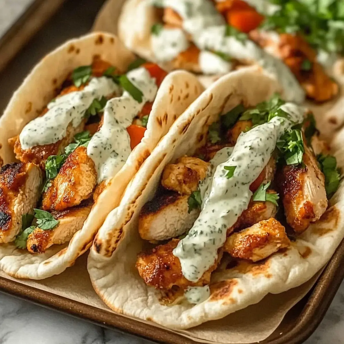 Savory Sheet Pan Chicken Pitas with Creamy Herby Ranch 1 32781a41 0faf 4754 ab91 30e6400df43ctr u9vc5y