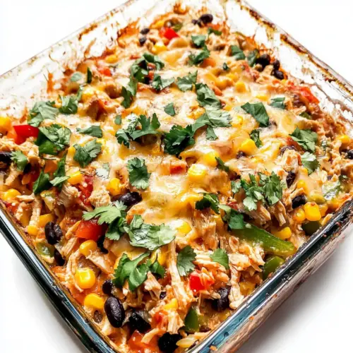 Easy Chicken Burrito Casserole