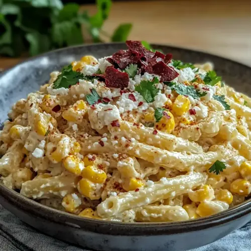 Creamy Elote Mexican Street Corn Pasta Salad